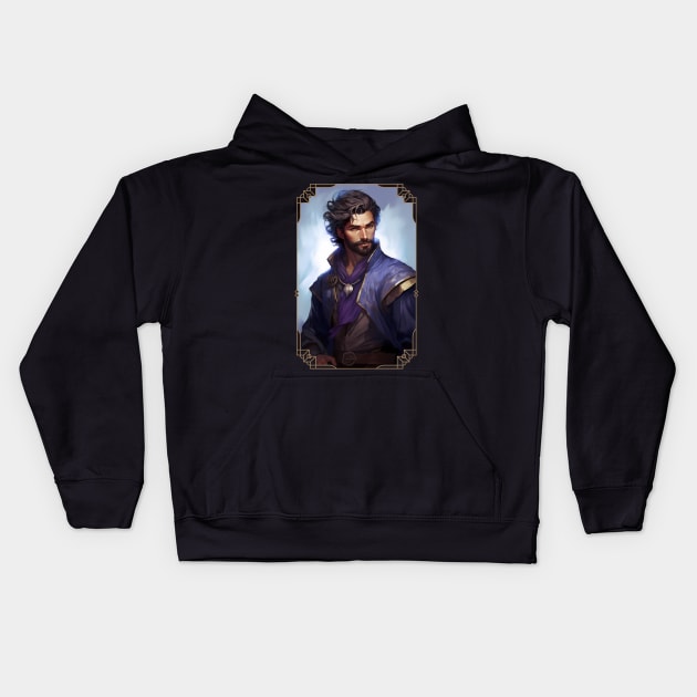 Gale, the Legendary Wizard of Waterdeep. Baldur's Gate 3 inspired funart Kids Hoodie by MaxDeSanje 